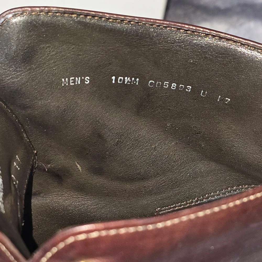 Cole Haan x Nike Air Boots‎ Dark Brown Leather Lace Up Mens 10.5